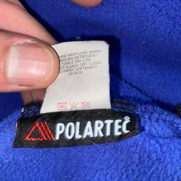Marmot Royal Blue Vintage Front Zip Polartec Fleece | Sz M - Picture 5 of 5